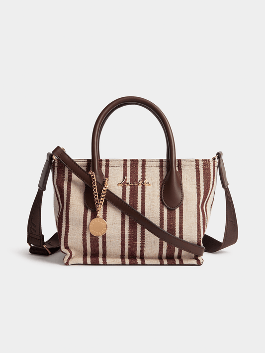 Luella Striped Canvas Shopper Bag Luella Bellabags