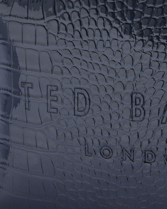 Women's Crocana-Imitation Croc Large Washbag Dk-Blue Ted Baker South Africa Bellabags