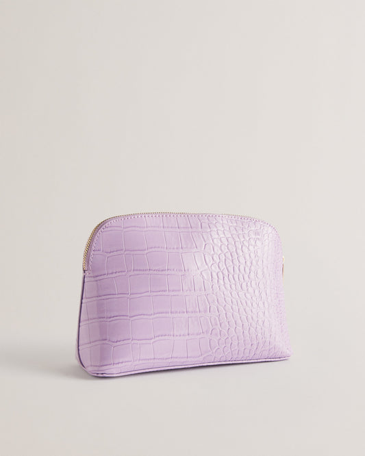 Women's Crocala-Imitation Croc Makeup Bag Lilac Ted Baker South Africa Bellabags