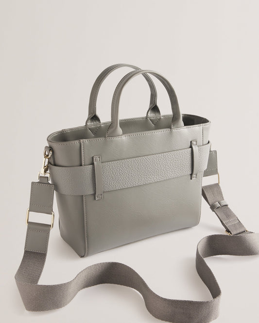 Women's Jimsa-Knot Bow Crossbody Bag Mid-Grey Ted Baker South Africa Bellabags