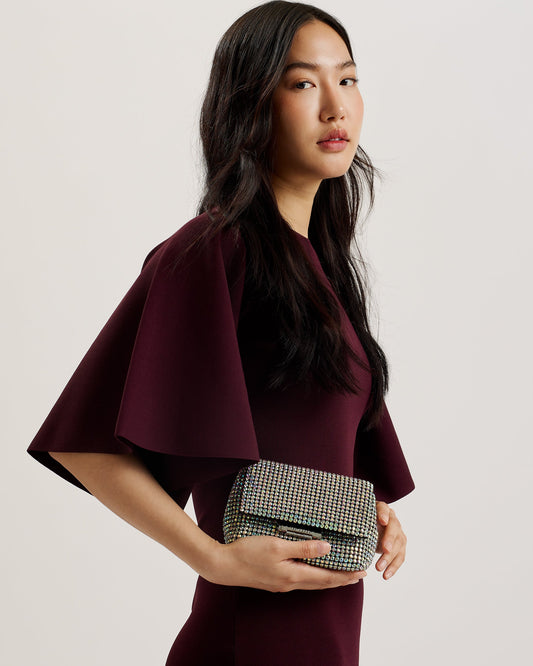 Women's Gliters-Crystal Mini Crossbody Bag Silver Ted Baker South Africa Bellabags