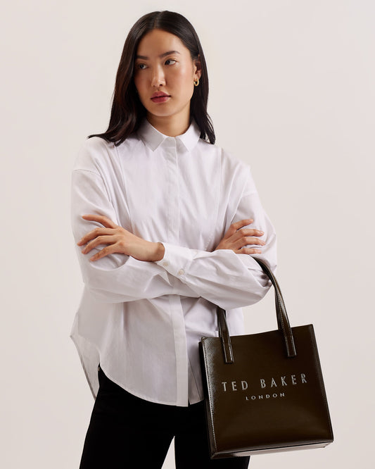 Women's CRINION-Crinkle Small Icon Bag Khaki Ted Baker South Africa Bellabags