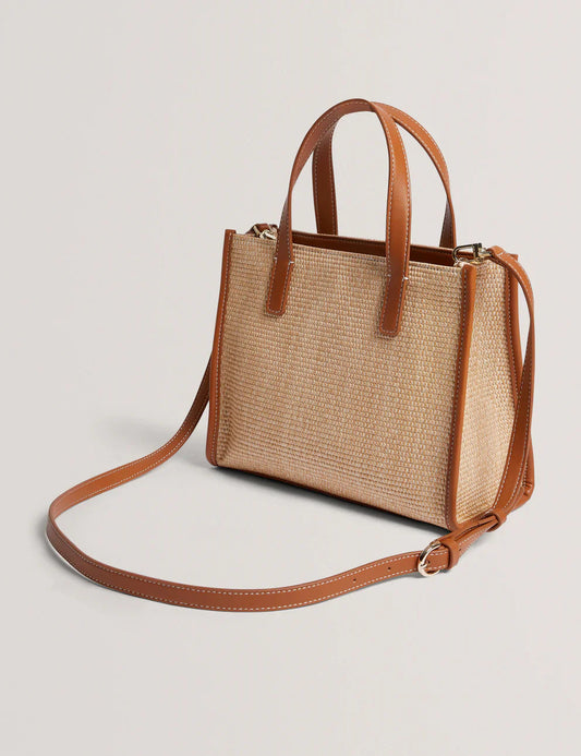 Women's PAOLINA-Faux Raffia Small Icon Bag Ted Baker South Africa Bellabags