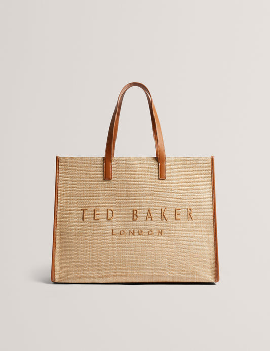 Women's PALLMER-Faux Raffia Large Icon Bag Ted Baker South Africa Bellabags