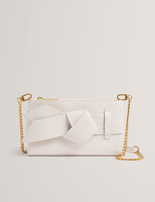 Women's JIMMAH-Soft PU Bow Clutch Bag Ivory Ted Baker South Africa Bellabags