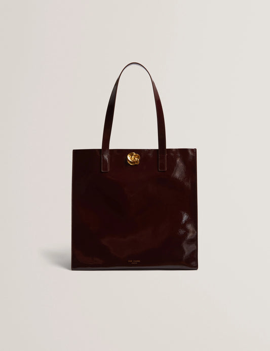 ROSENNI: Rose Detail Crinkle Large Tote Bag - Bellabags Ted Baker