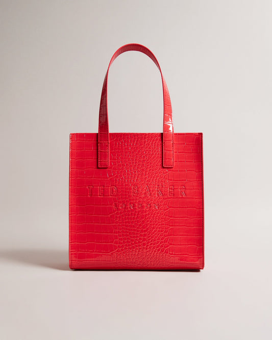 Women's Reptcon-Croc Effect Small Icon Bag Coral Ted Baker South Africa Bellabags