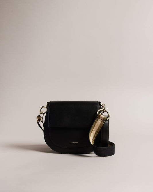 Women's Darcell-Branded Webbing Satchel Cross Body Jet-Black Ted Baker South Africa Bellabags