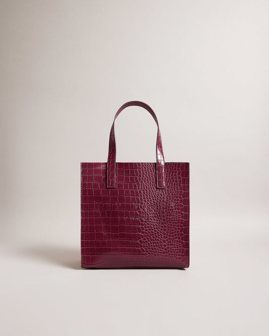 Women's Reptcon-Croc Effect Small Icon Bag Dp-Purple Ted Baker South Africa