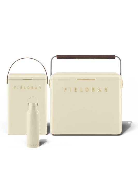 Cooler Box Set & Field Bottle / Safari White