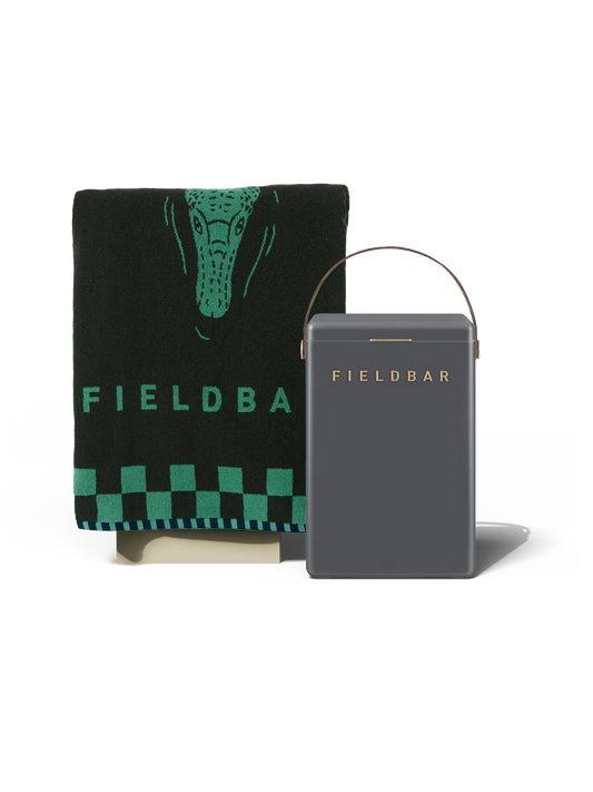 Drinks Box & Towel Bundle / Oyster Grey