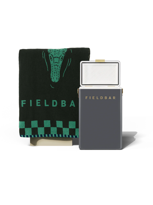 Drinks Box & Towel Bundle / Oyster Grey