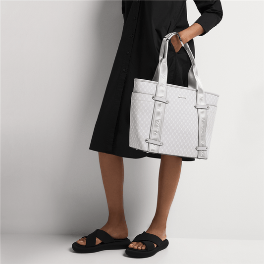 Logo Webbing Strap Side Pocket Shopper - By Luella - Invoque