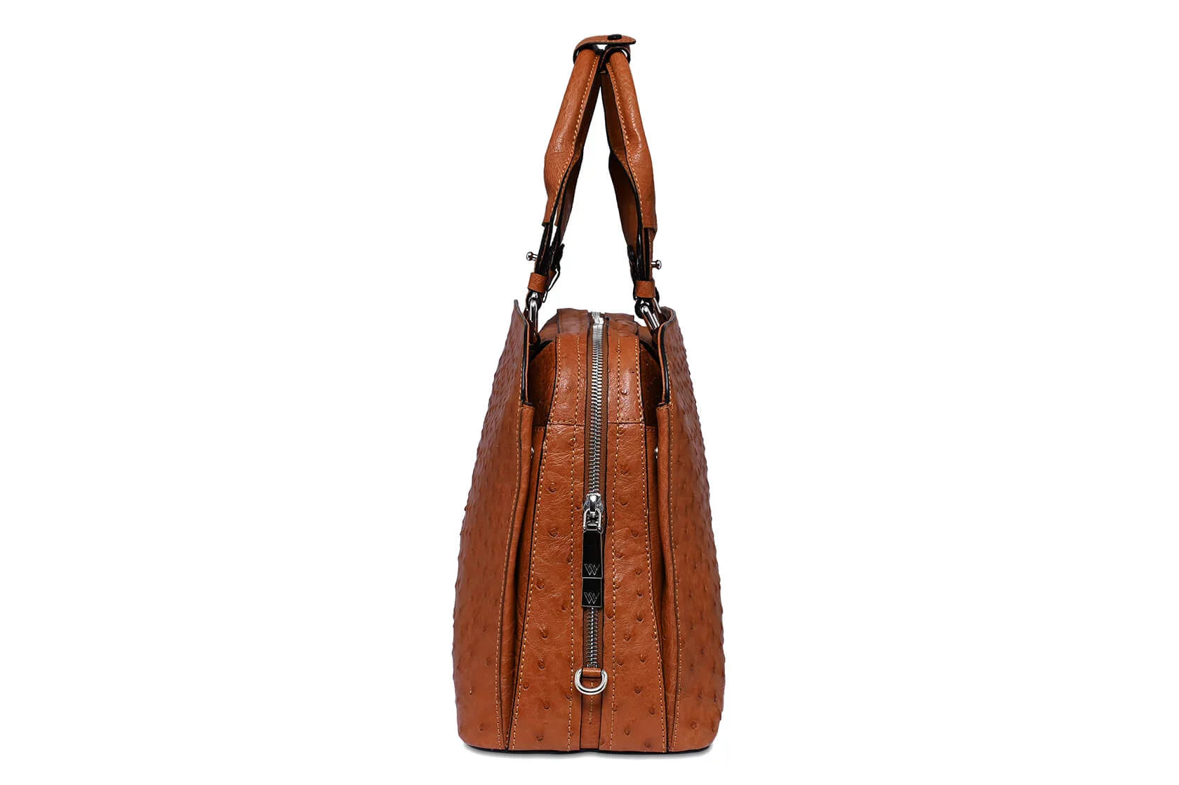 Light Brown Lexington Ostrich Leather Business Bag Bellabags Bellabags