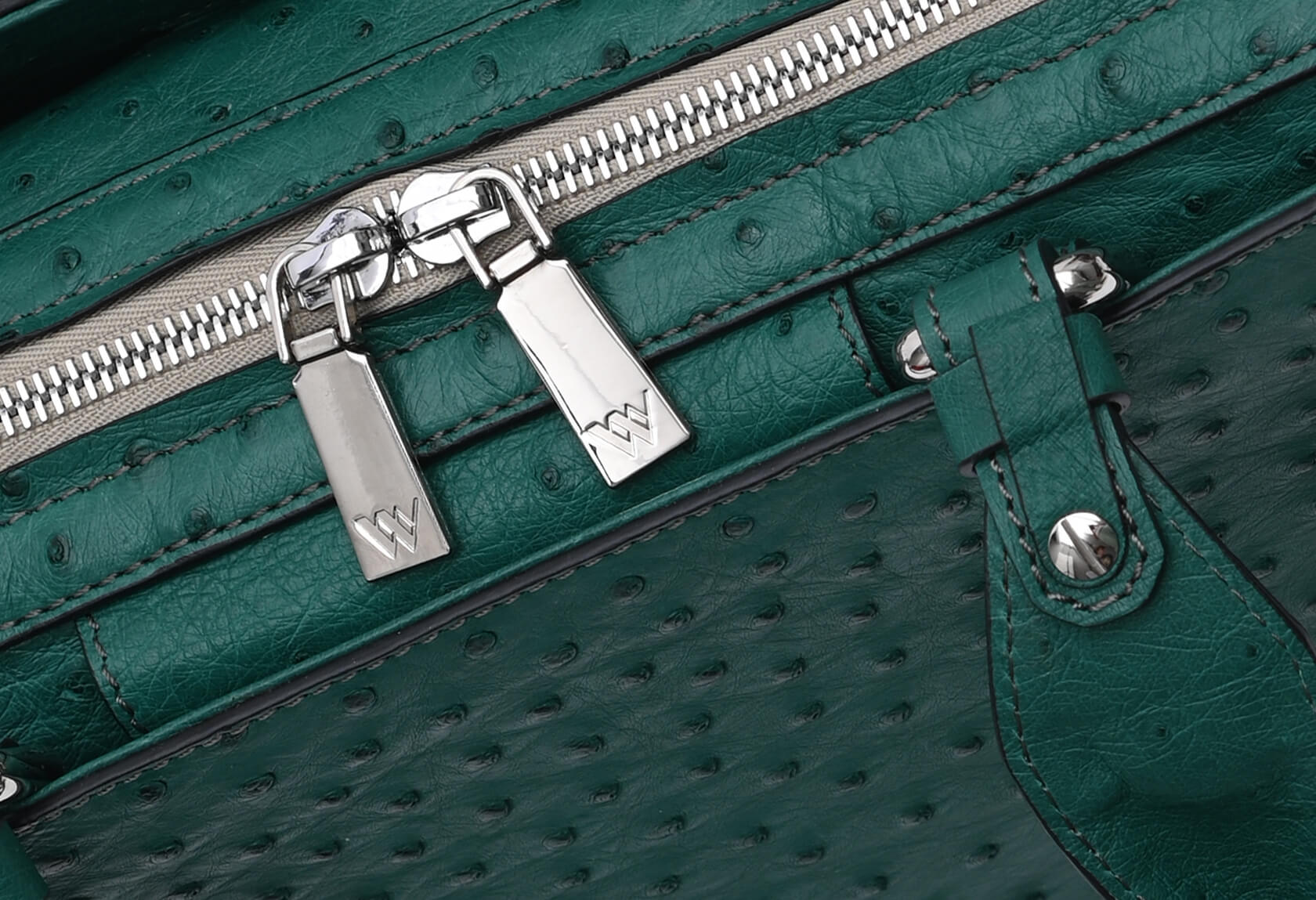 Green Lexington Ostrich Leather Business Bag Bellabags Bellabags