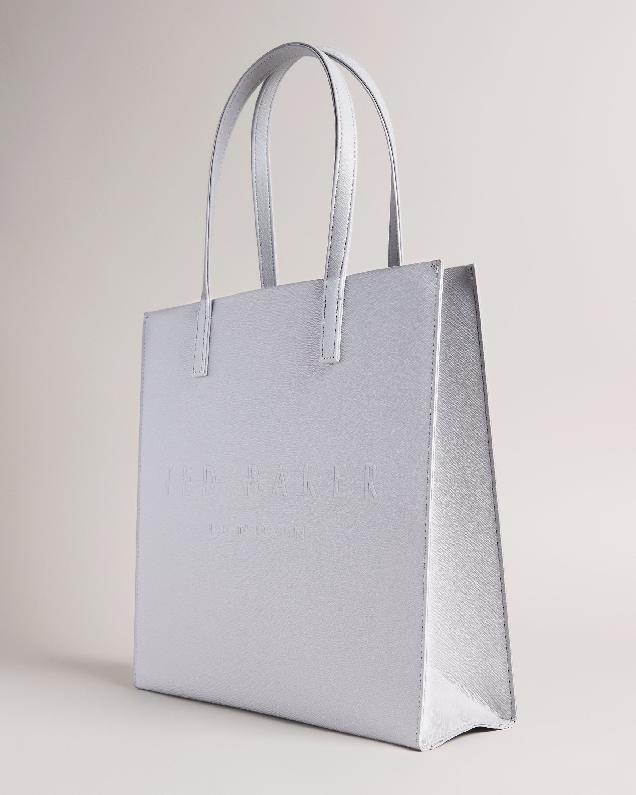 Women's Soocon-Crosshatch Large Icon Bag Lt-Grey Ted Baker South Africa Bellabags