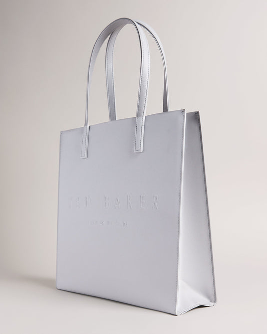 Women's Soocon-Crosshatch Large Icon Bag Lt-Grey Ted Baker South Africa Bellabags