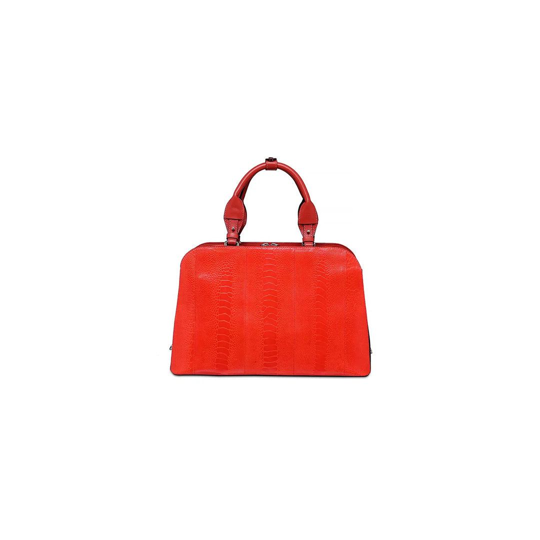 Red Lexington Ostrich Leather Business bag Bellabags Bellabags