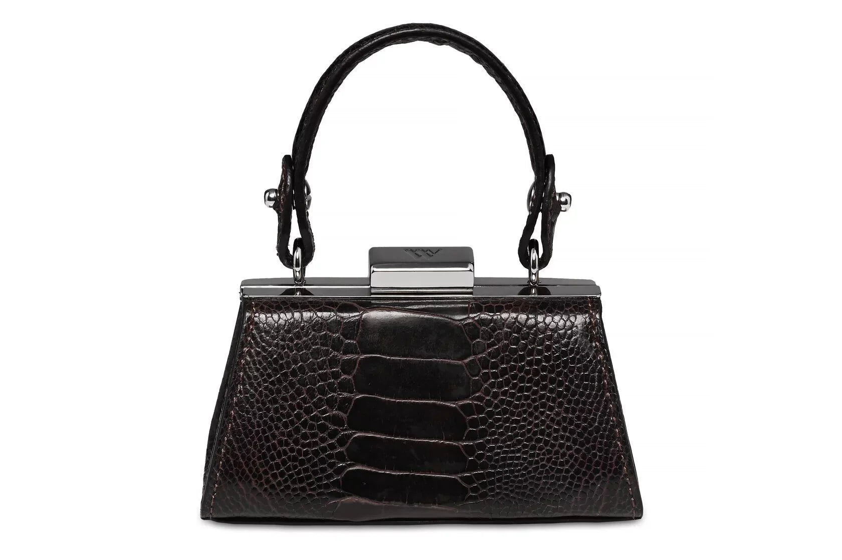 Black Nevada Ostrich Leather Micro Bag Bellabags Bellabags