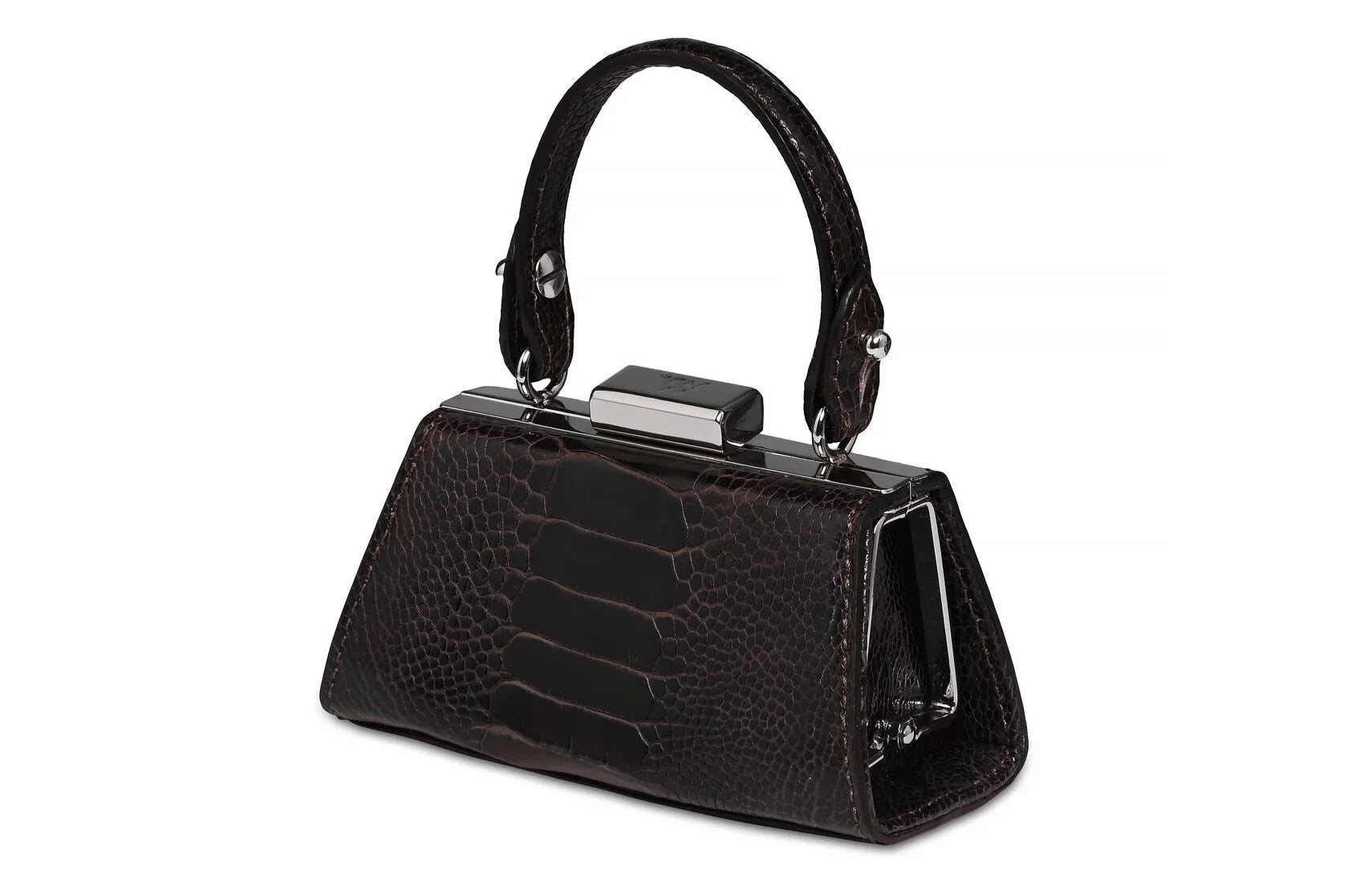 Black Nevada Ostrich Leather Micro Bag Bellabags Bellabags