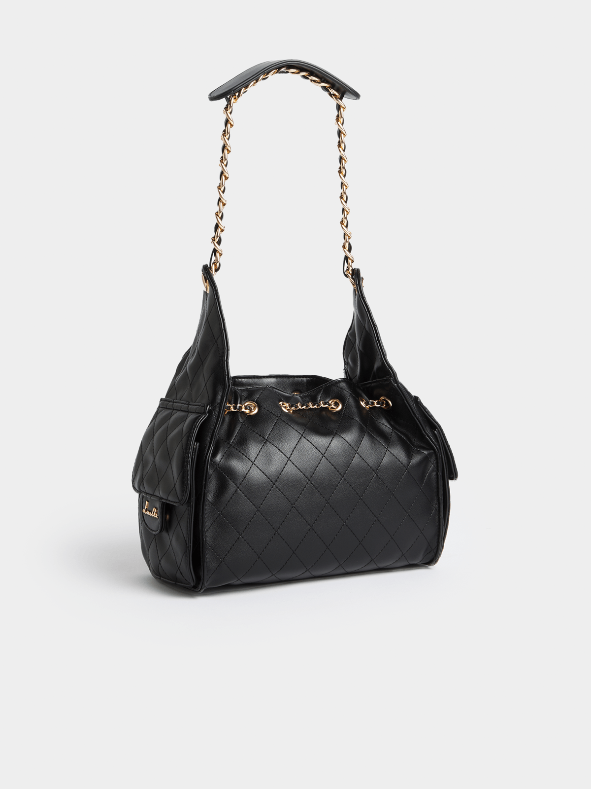 Luella Quilted Utility Bucket Bag Luella