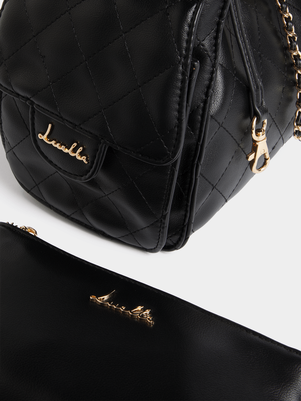 Luella Quilted Utility Bucket Bag Luella Bellabags