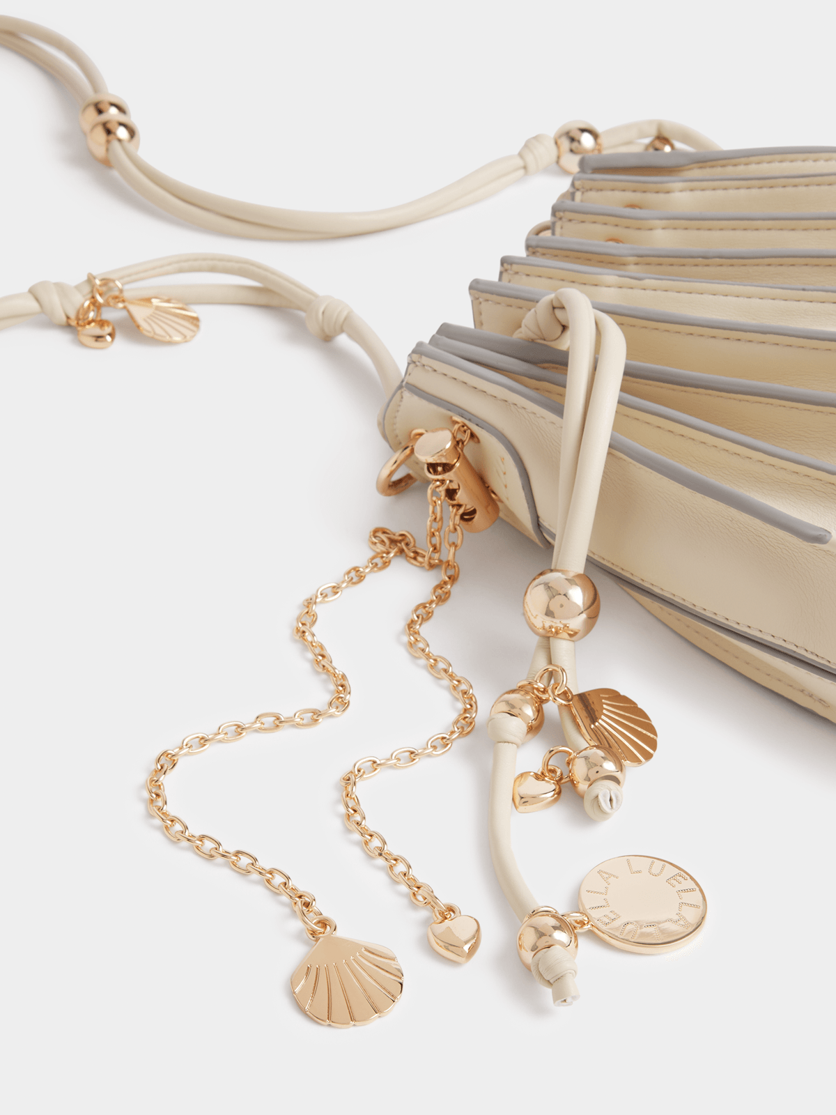 Luella Pintuck Charm Bucket Bag Luella