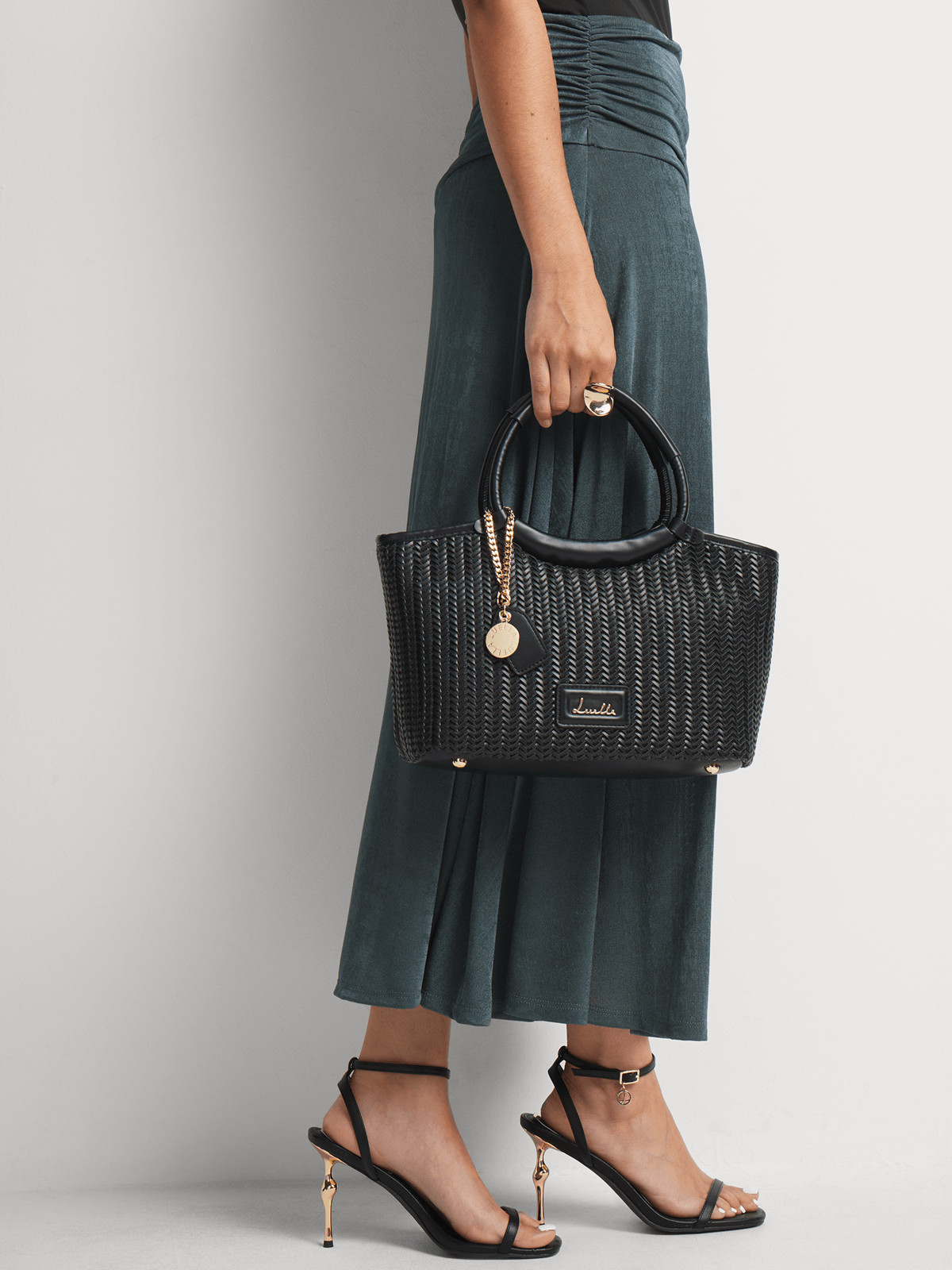 Luella Weave Mini Shopper Bag Luella