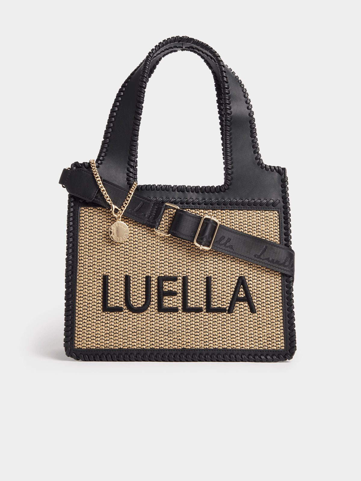 Luella Raffia Whipstitch Shopper Luella Bellabags