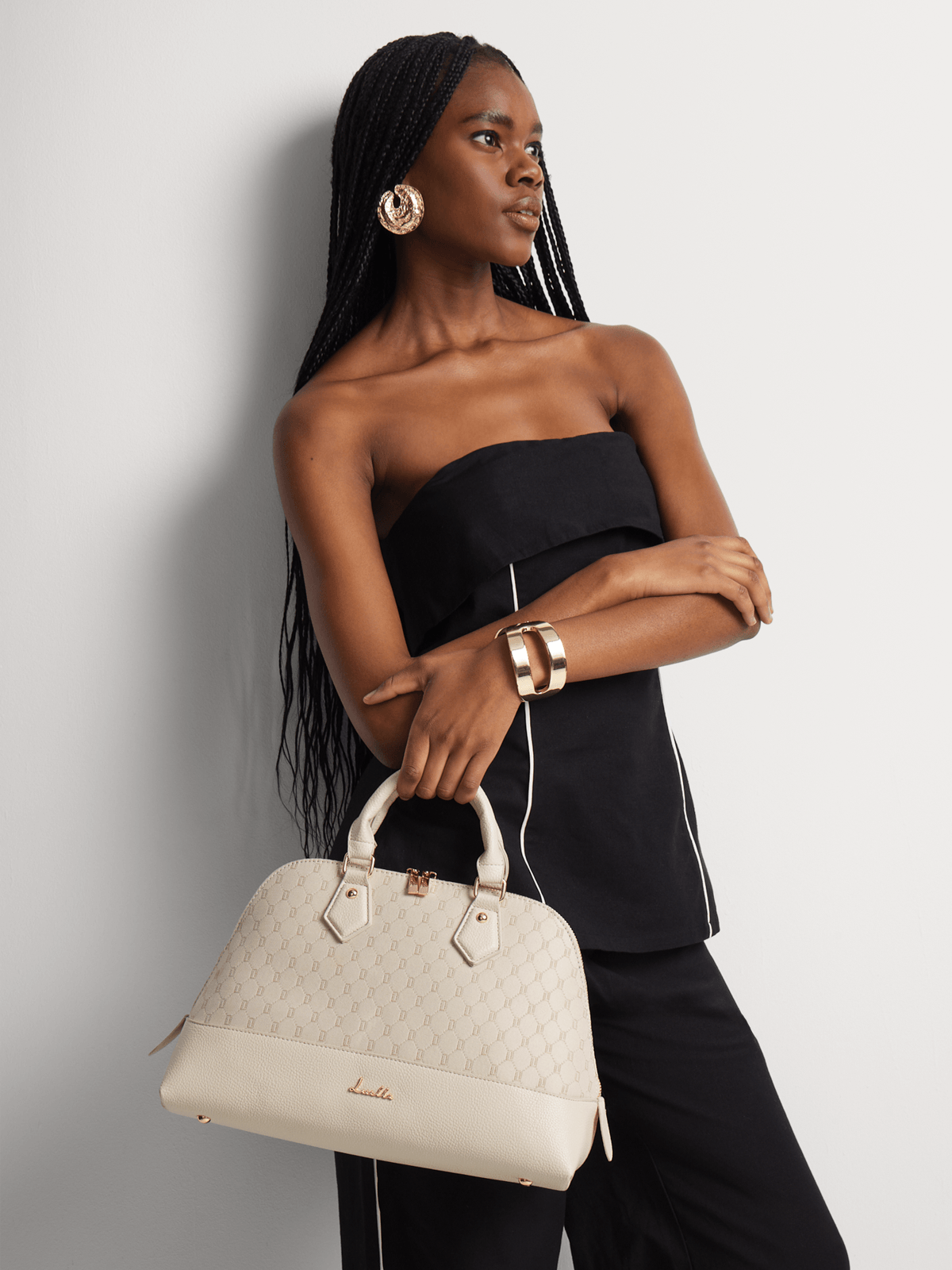 Luella Jacquard Bowling Bag Luella