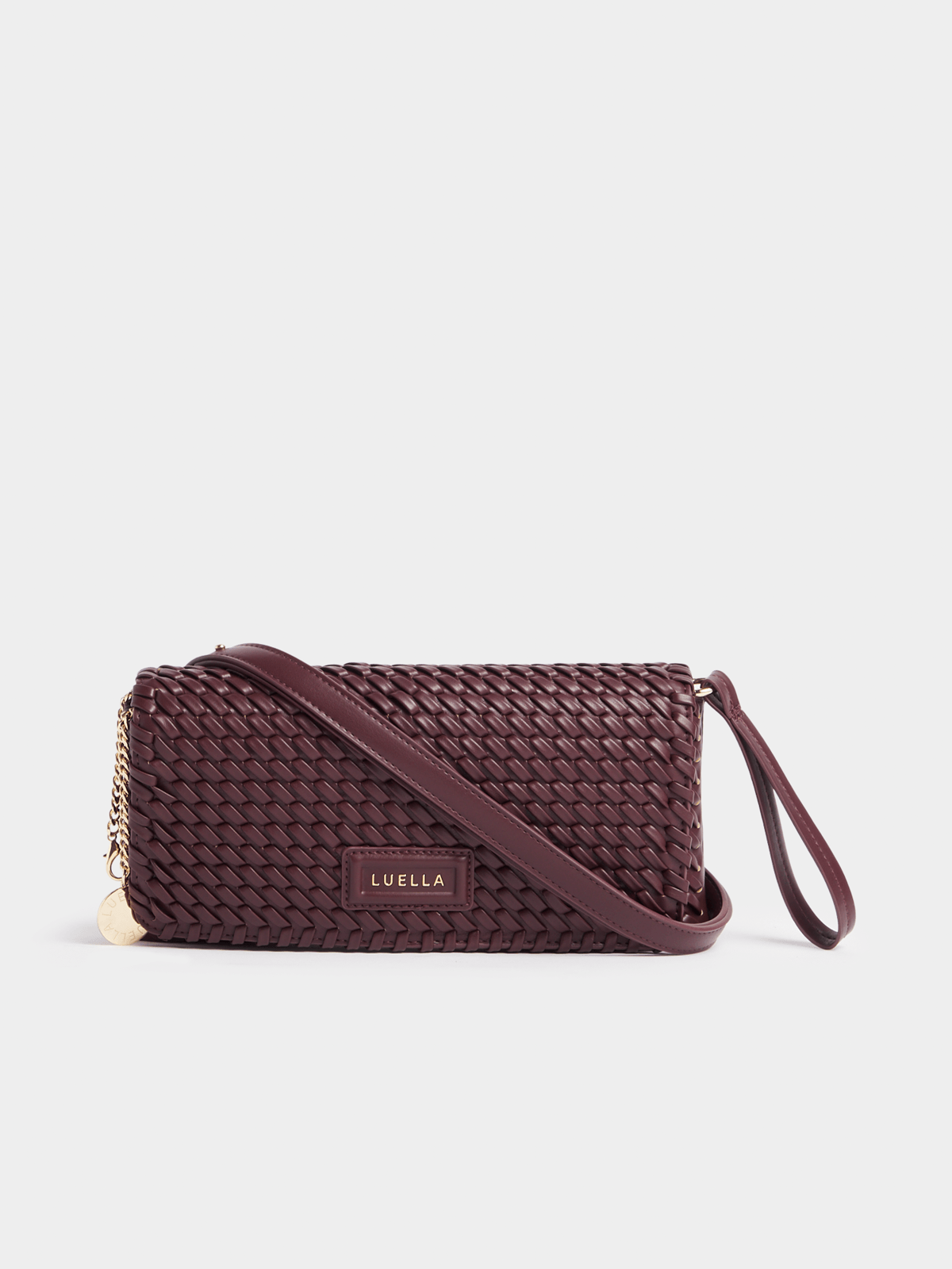 Luella Weave Textured Clutch Bag Luella Bellabags