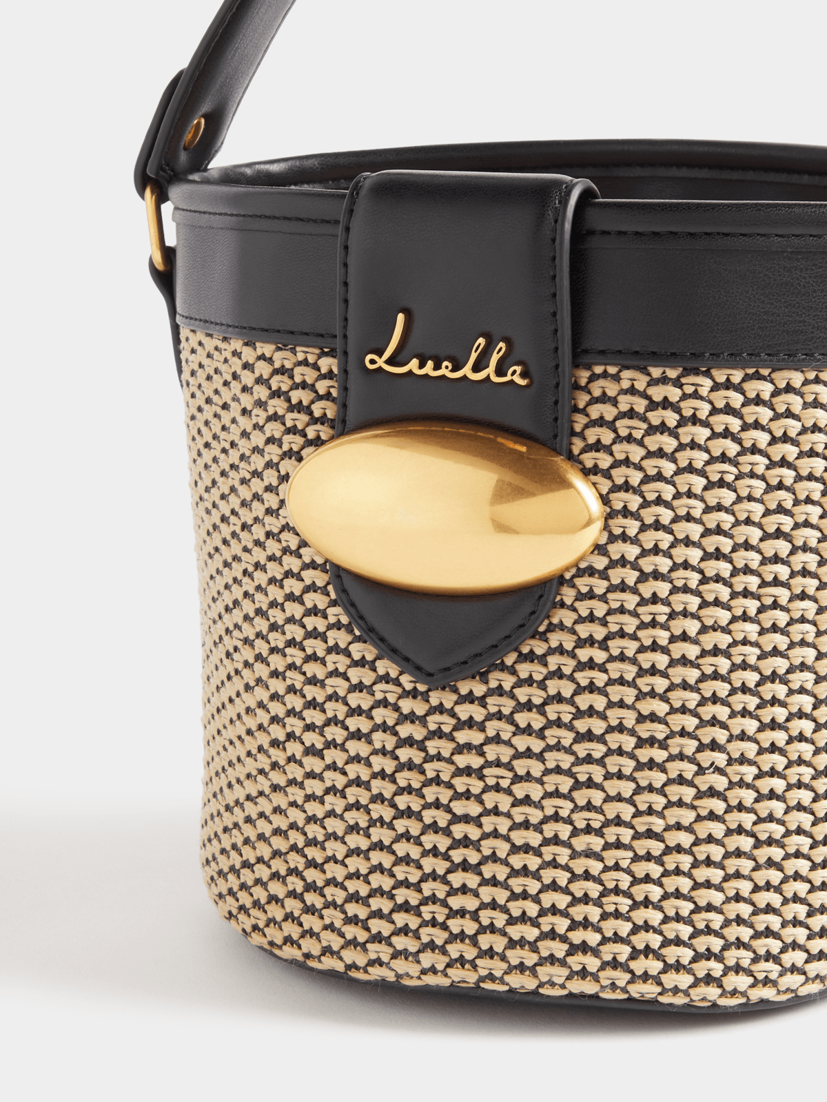 Luella Organic Metal Raffia Bucket Bag Luella Bellabags