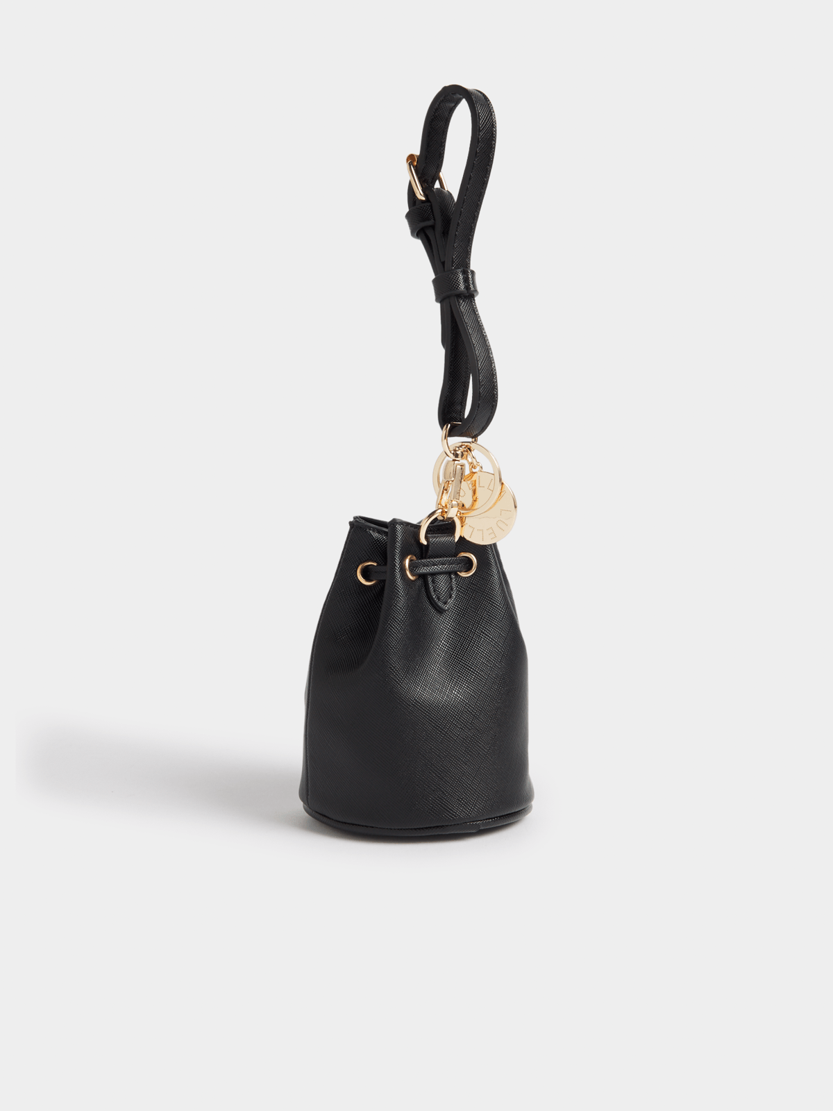 Luella Mini Drawstring Bucket Bag Charm Luella