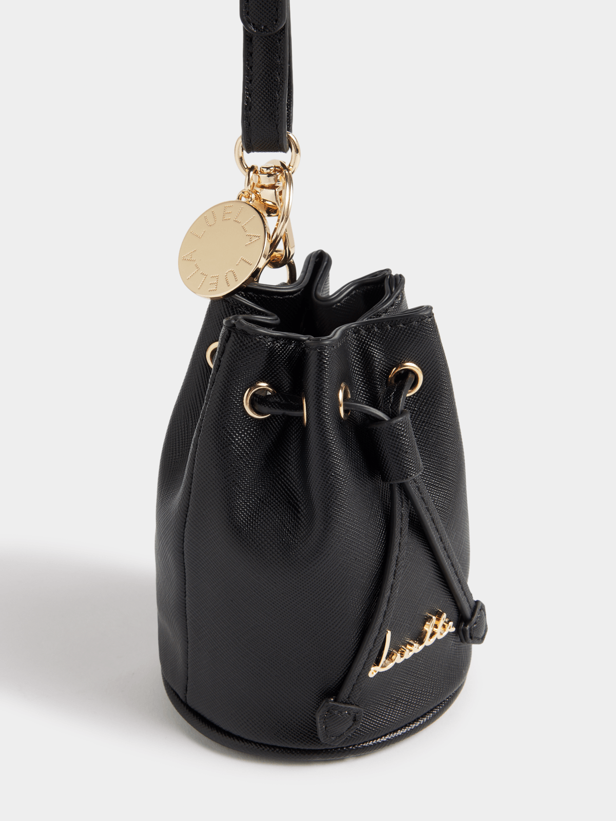 Luella Mini Drawstring Bucket Bag Charm Luella