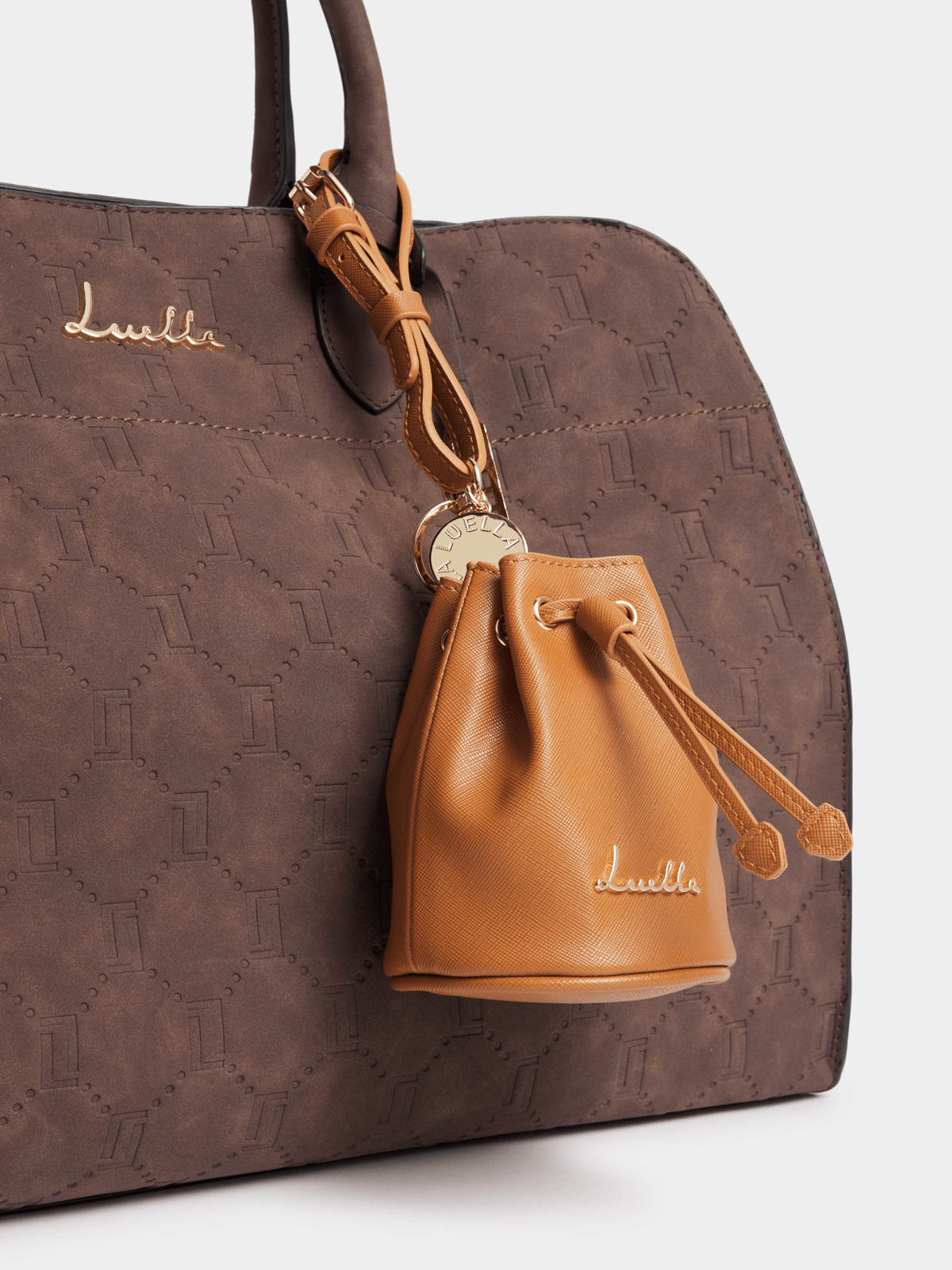 Luella Mini Drawstring Bucket Bag Charm Luella Bellabags