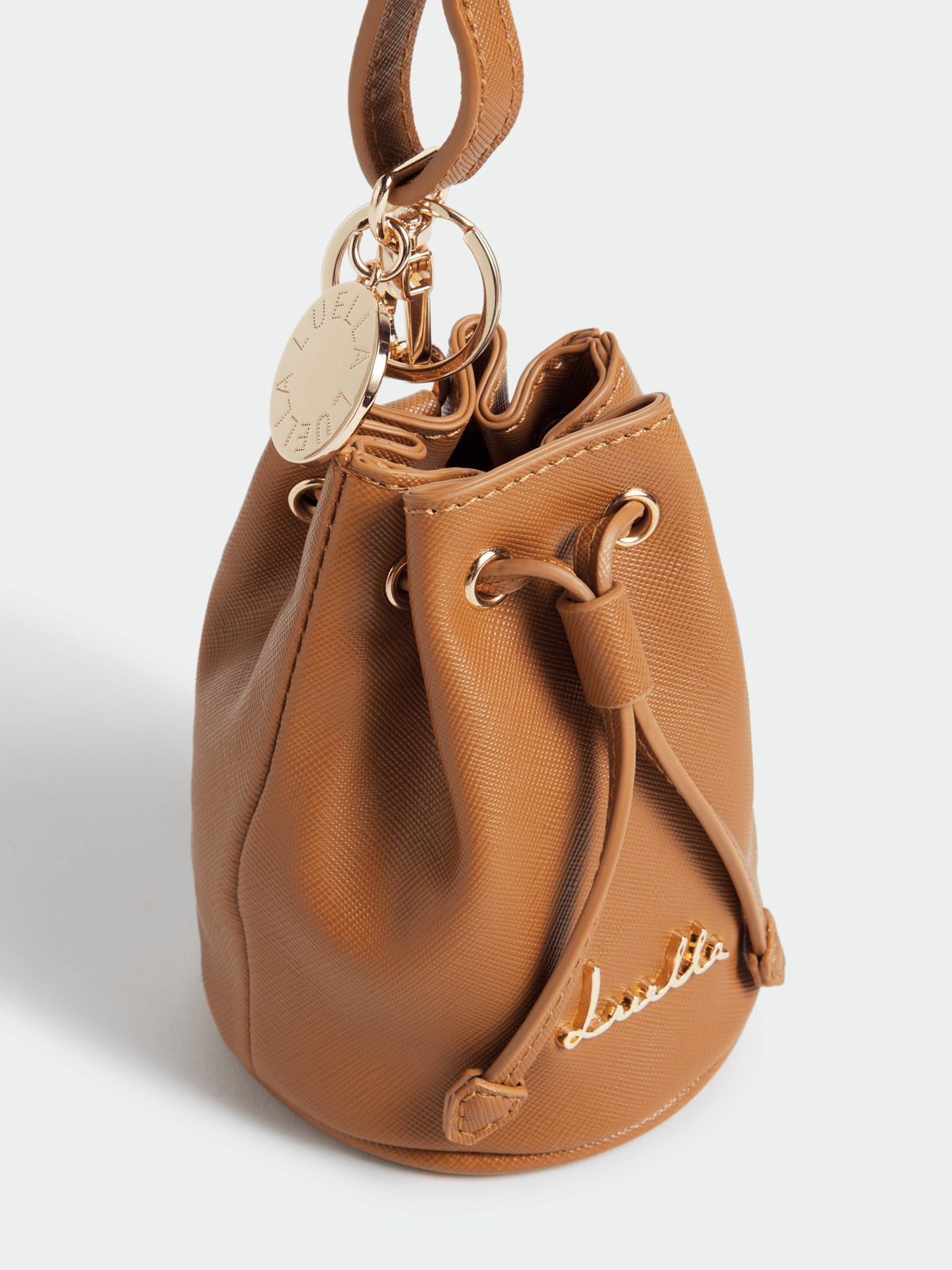 Luella Mini Drawstring Bucket Bag Charm Luella Bellabags