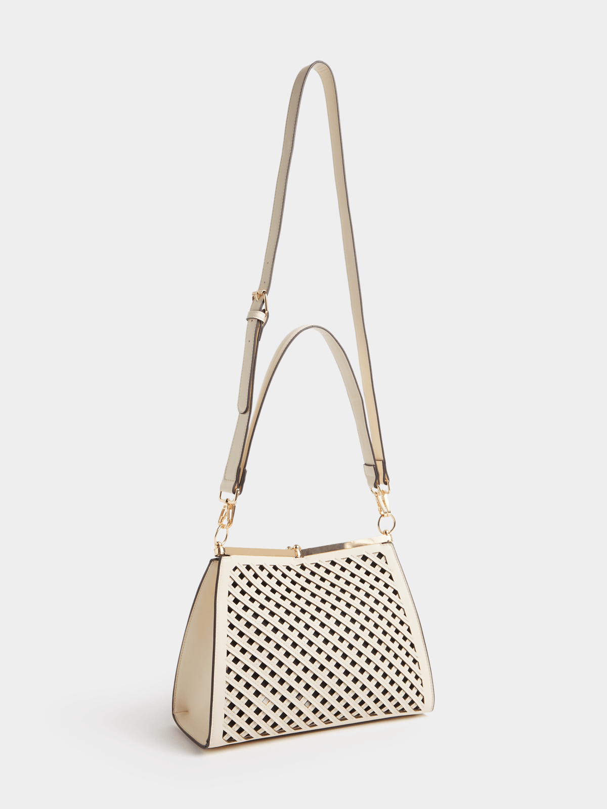 Luella Weave Cutout Medium Tote Bag Luella