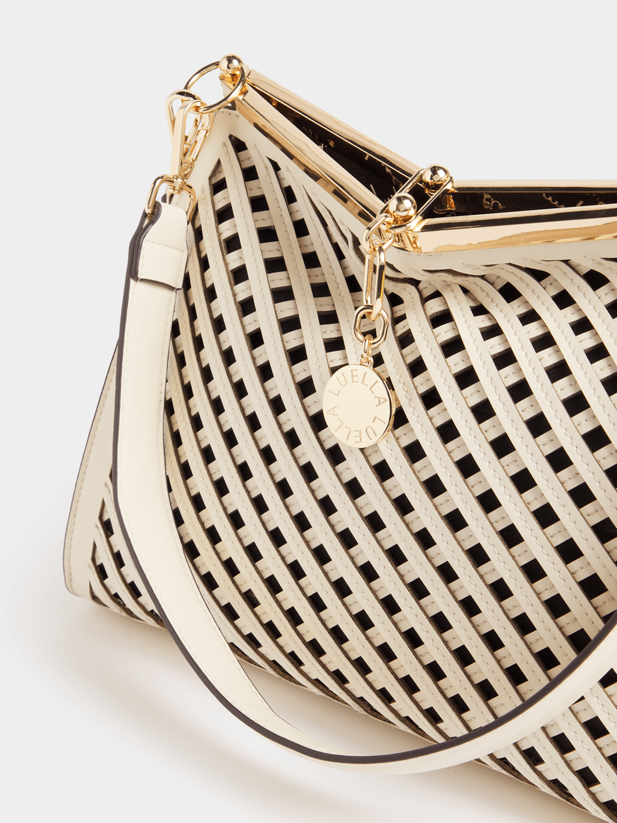 Luella Weave Cutout Medium Tote Bag Luella