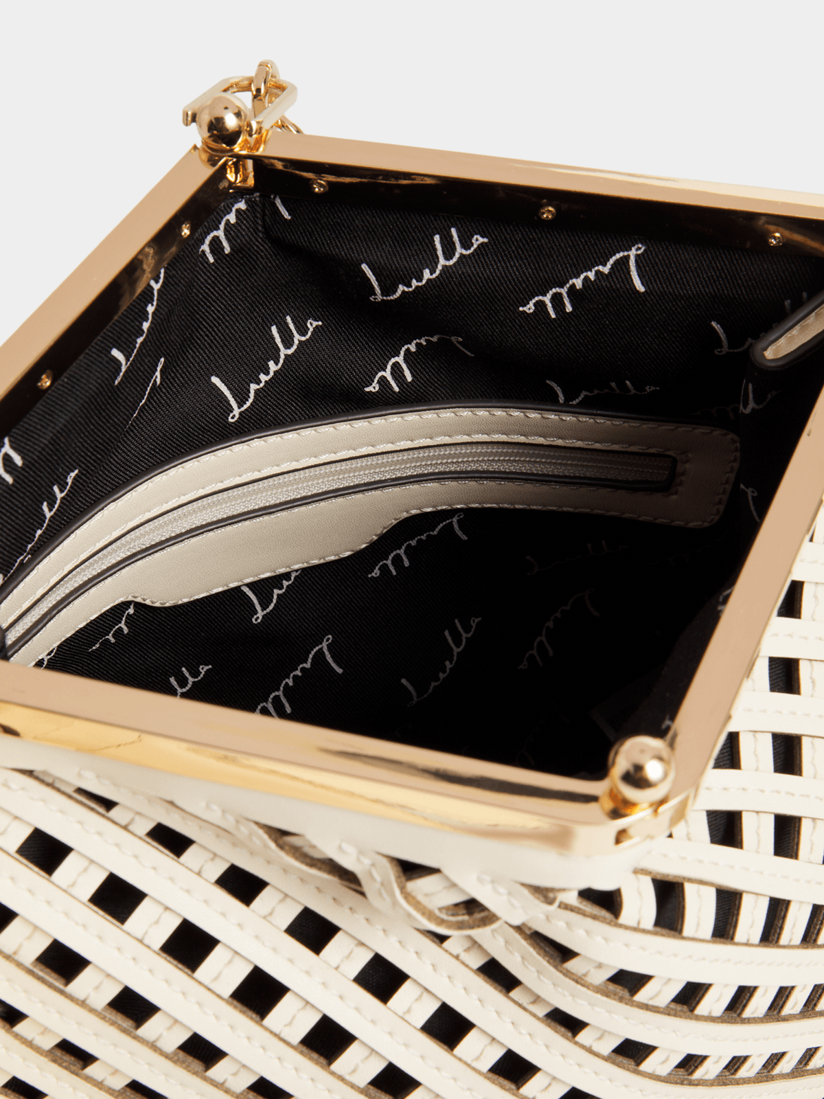 Luella Weave Cutout Medium Tote Bag Luella