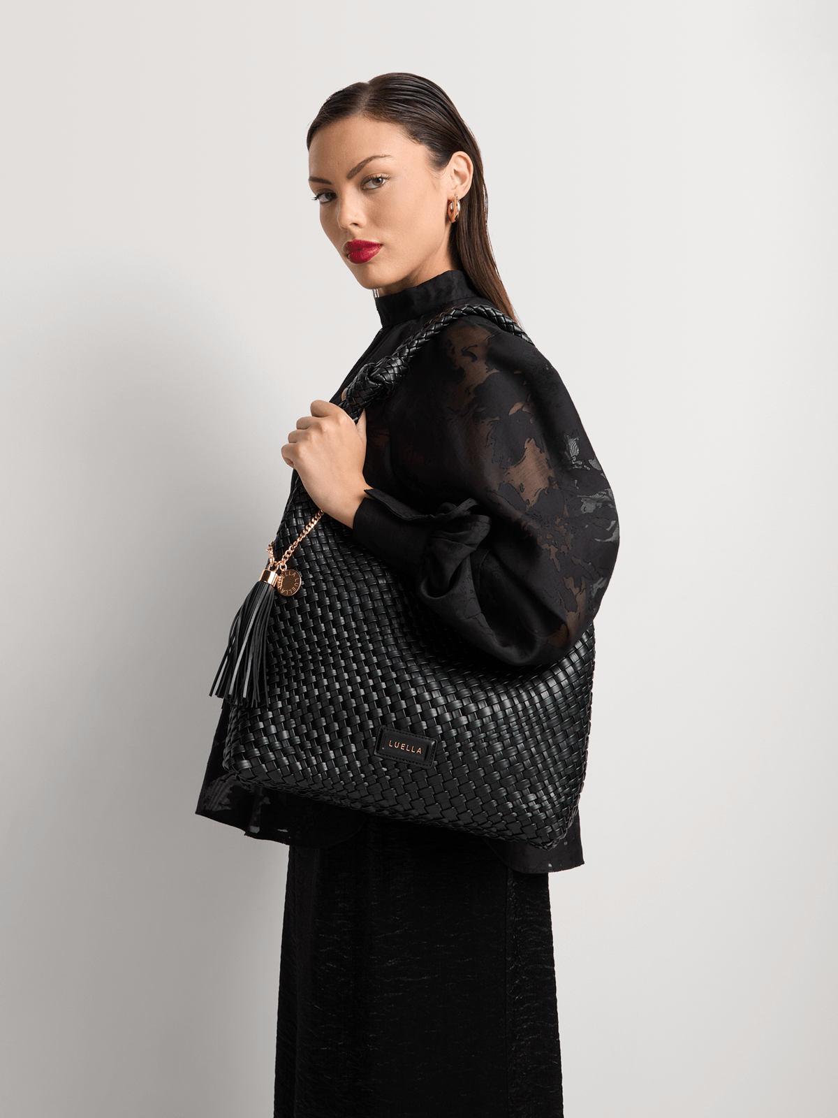 Luella Slouch Weave Hobo Bag Luella