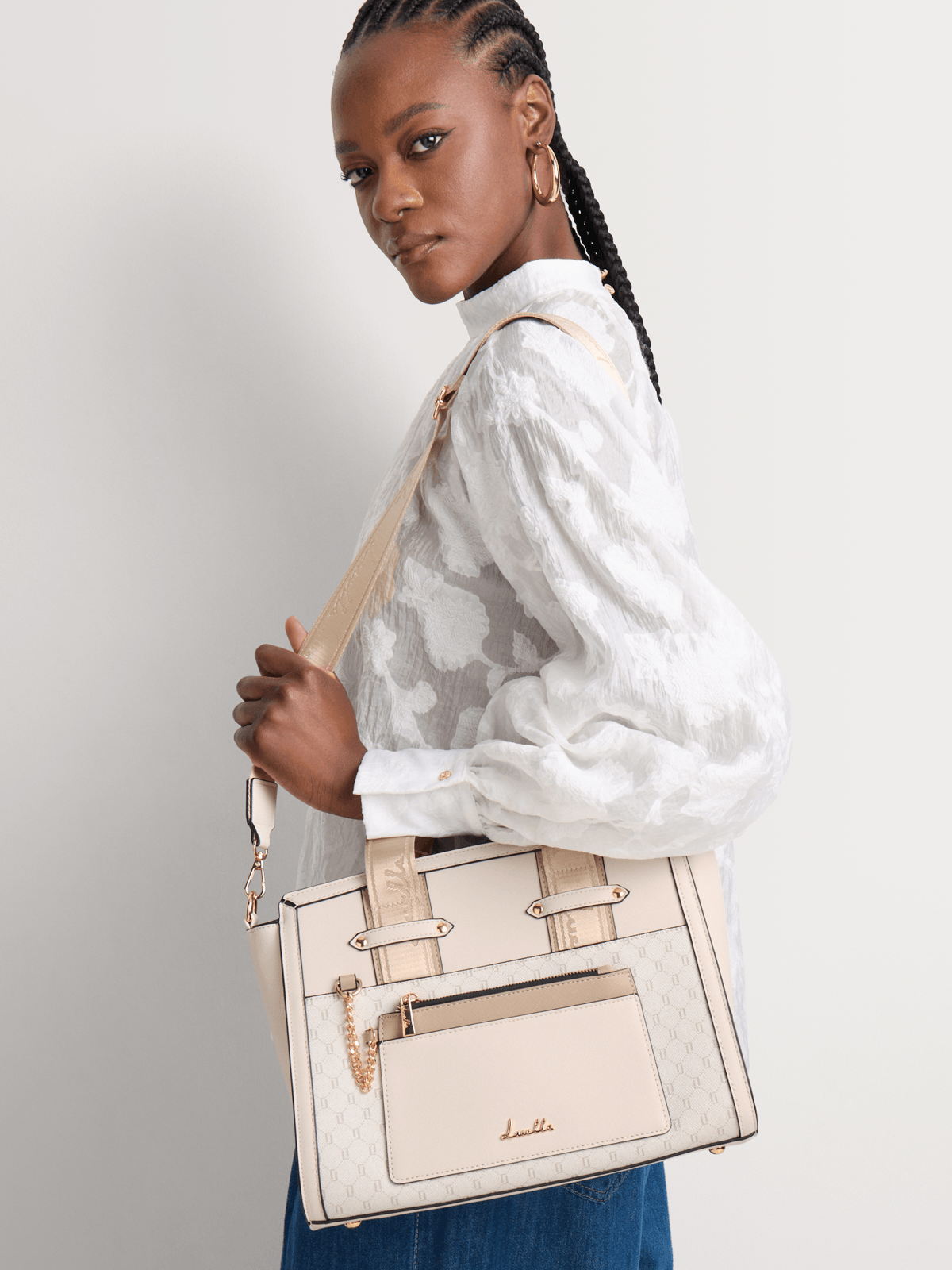 Luella Monogram Tote Bag Luella