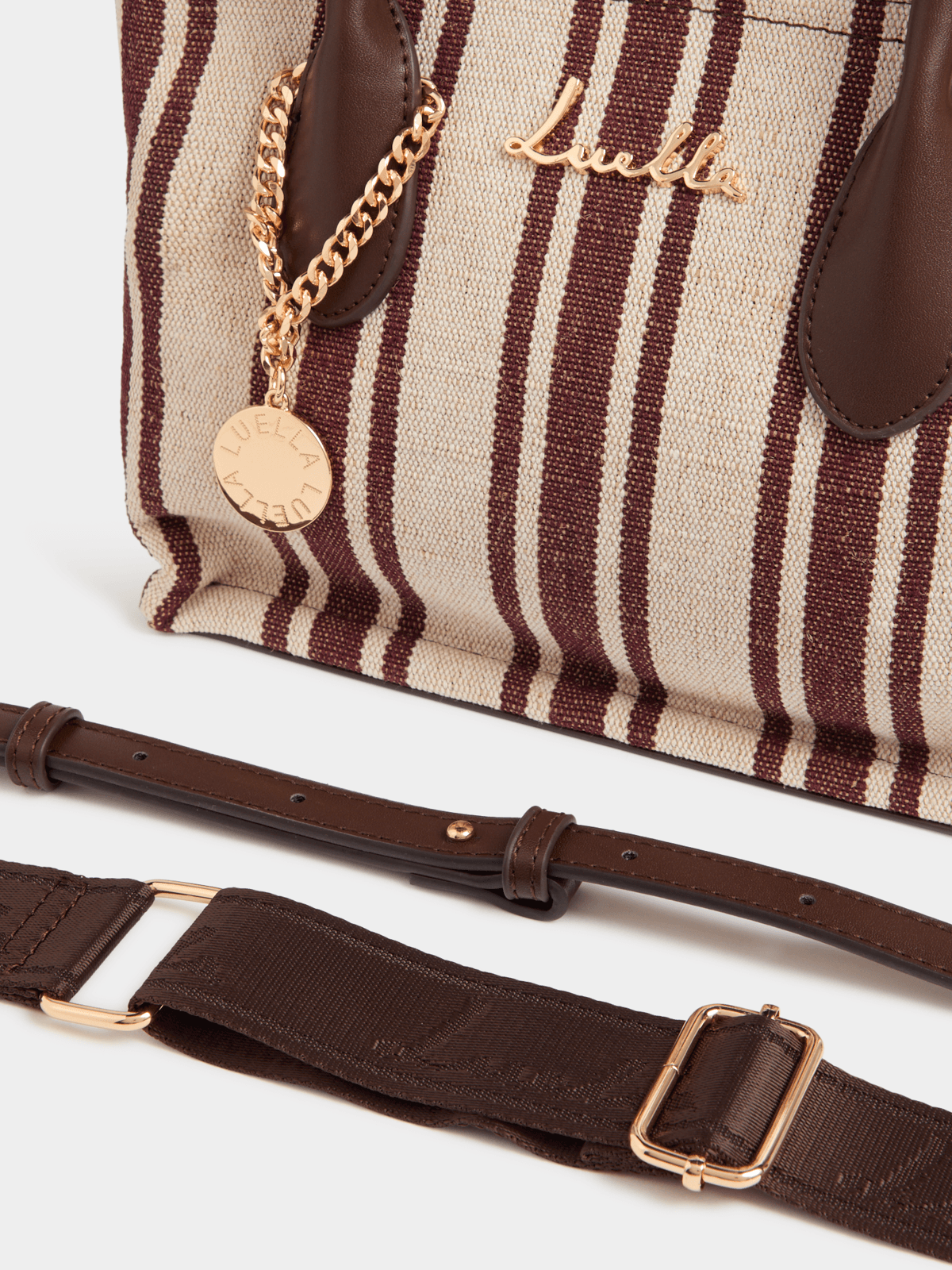 Luella Striped Canvas Shopper Bag Luella