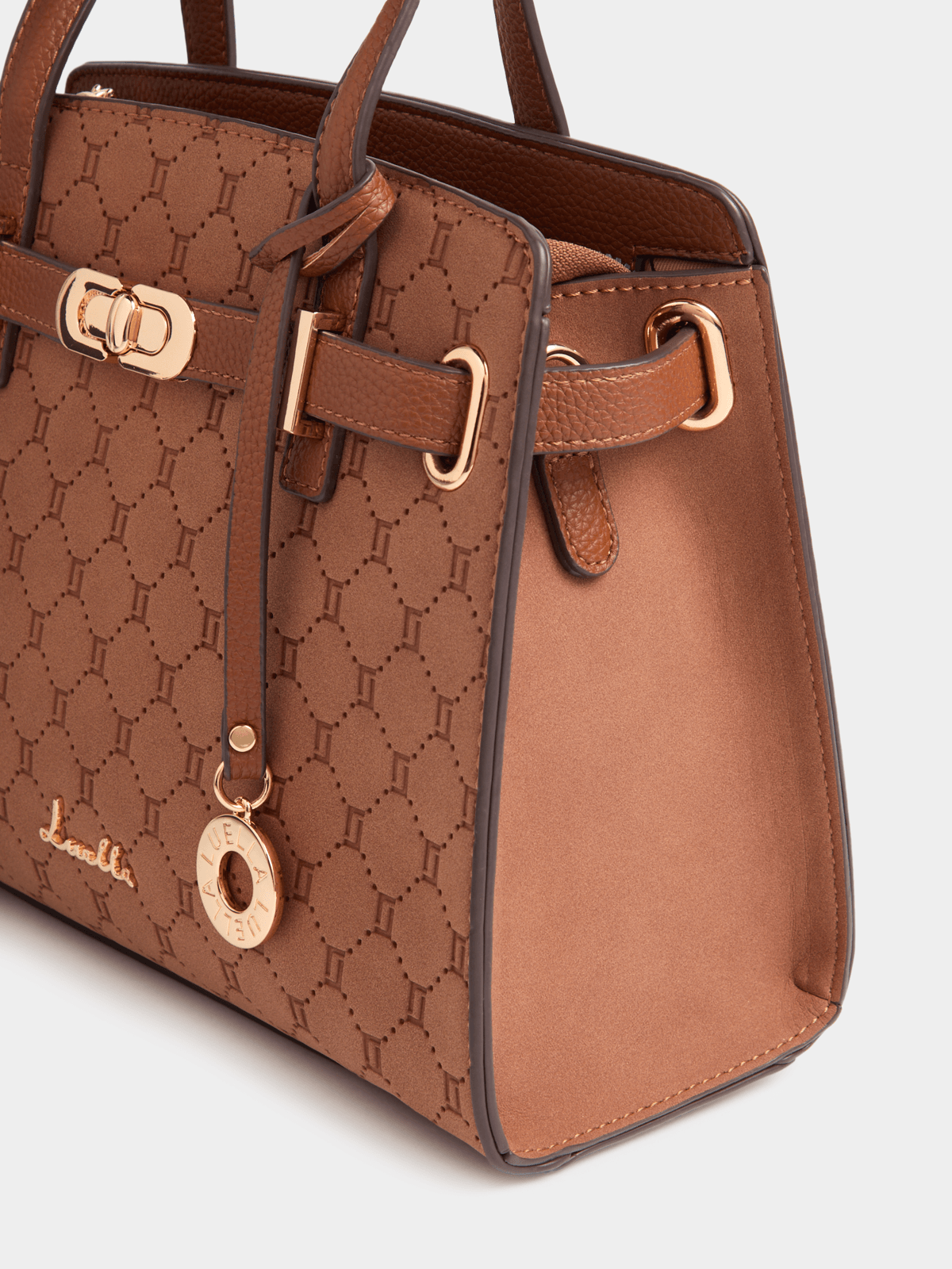 Luella Emboss Belted Shopper Bag Luella