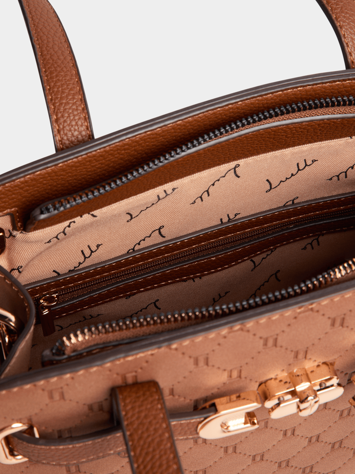 Luella Emboss Belted Shopper Bag Luella