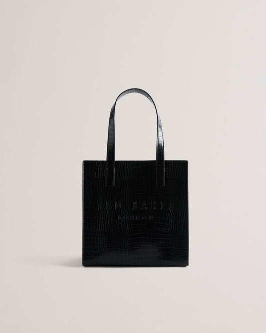 Women's Reptcon-Croc Effect Small Icon Bag Black Ted Baker South Africa