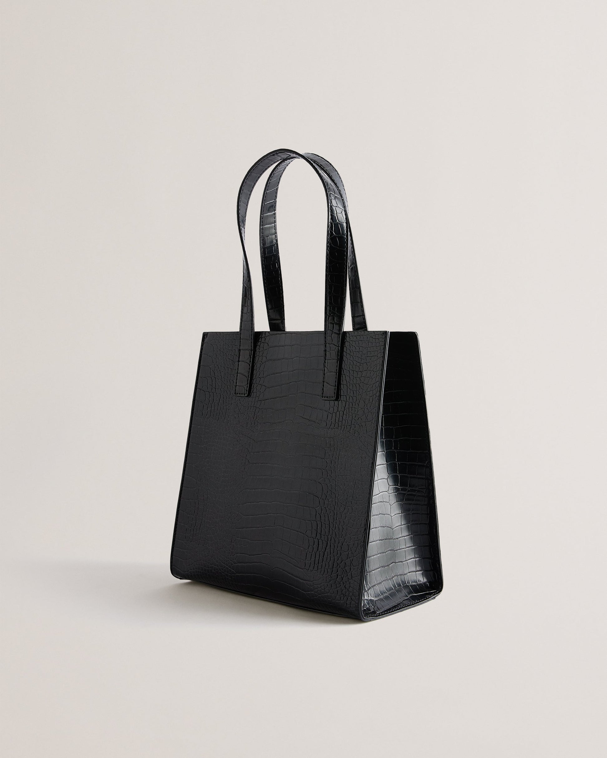 Women's Reptcon-Croc Effect Small Icon Bag Black Ted Baker South Africa