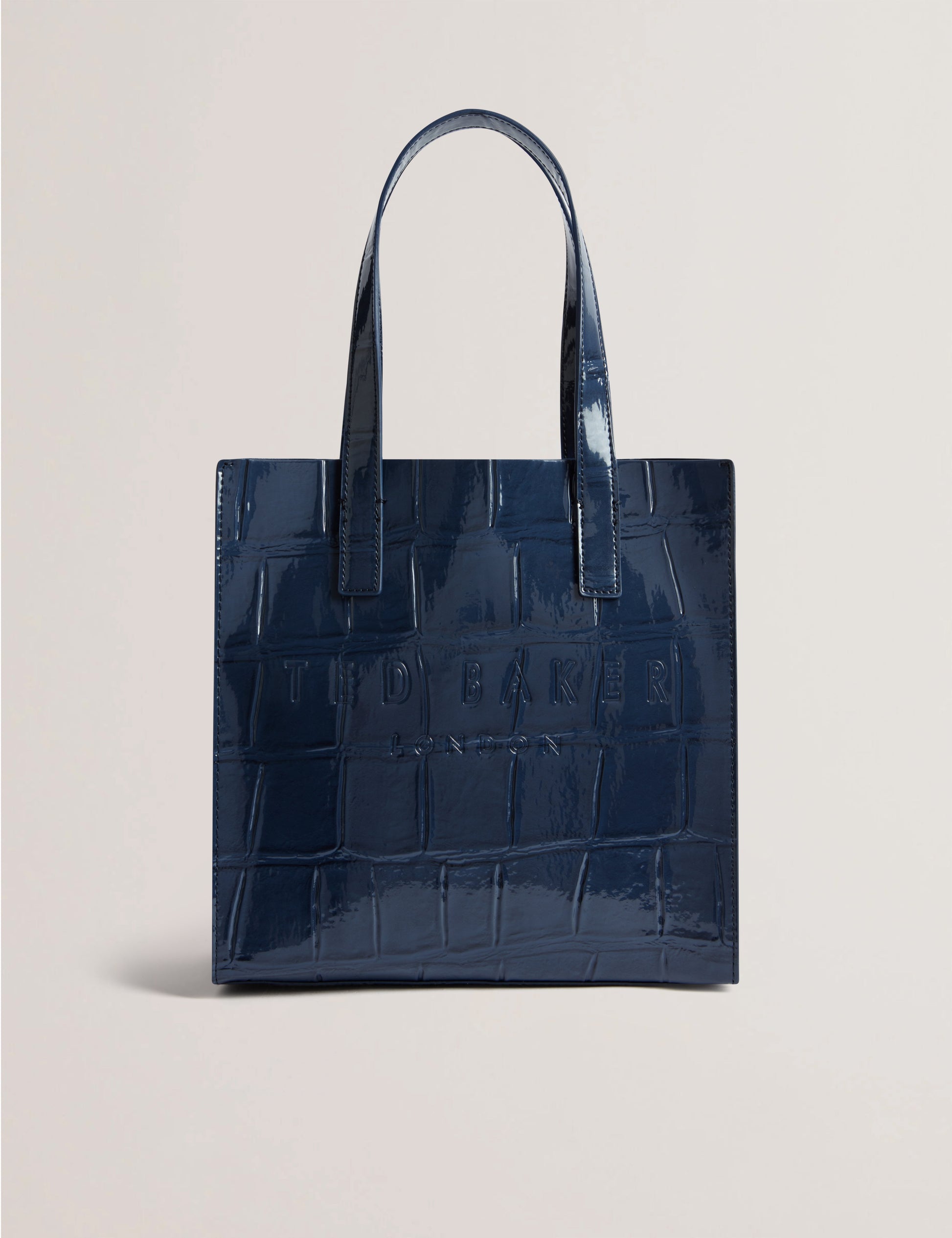 Women's Reptcon-Croc Effect Small Icon Bag Dk-Blue Ted Baker South Africa