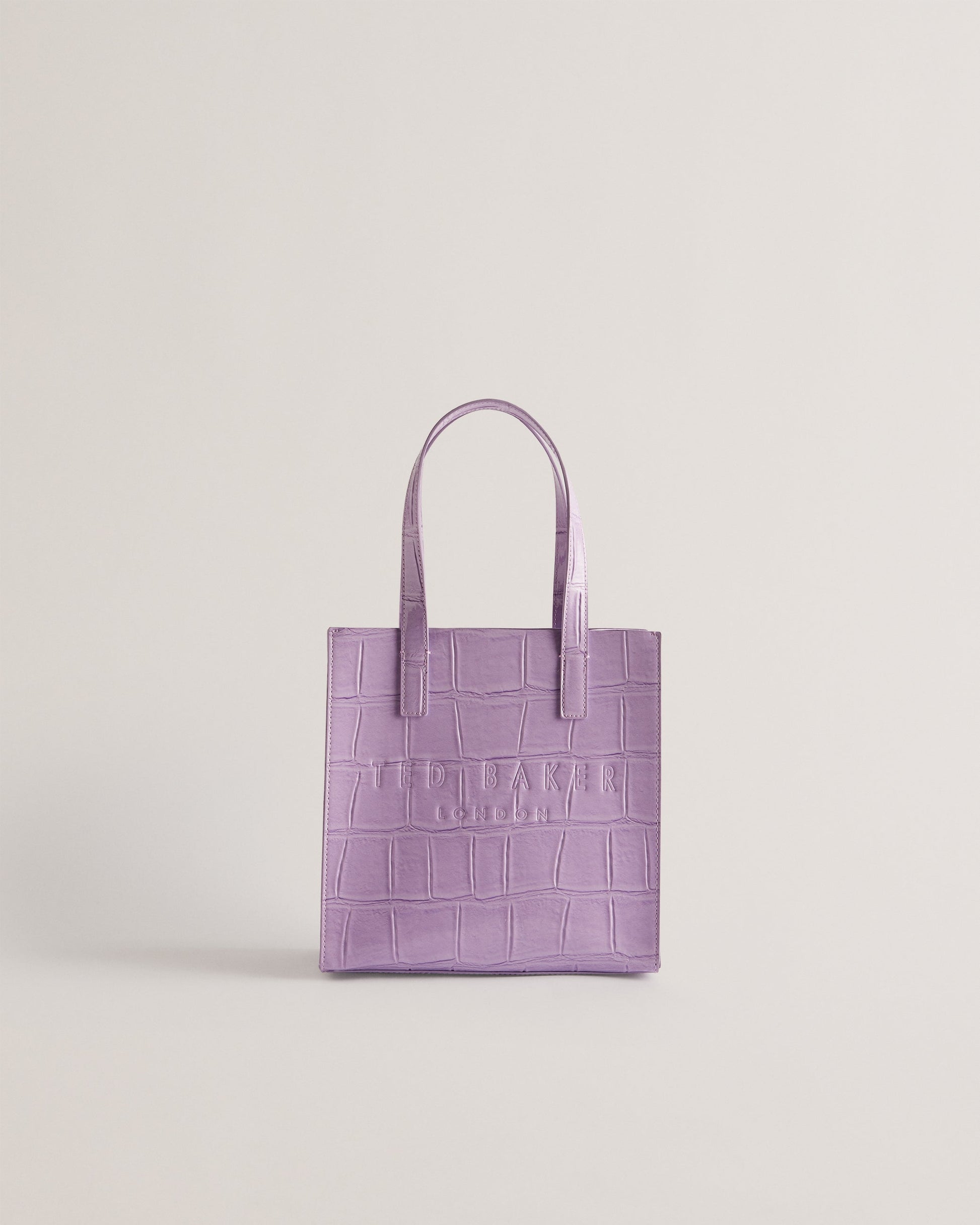 Women's Reptcon-Croc Effect Small Icon Bag Lilac Ted Baker South Africa
