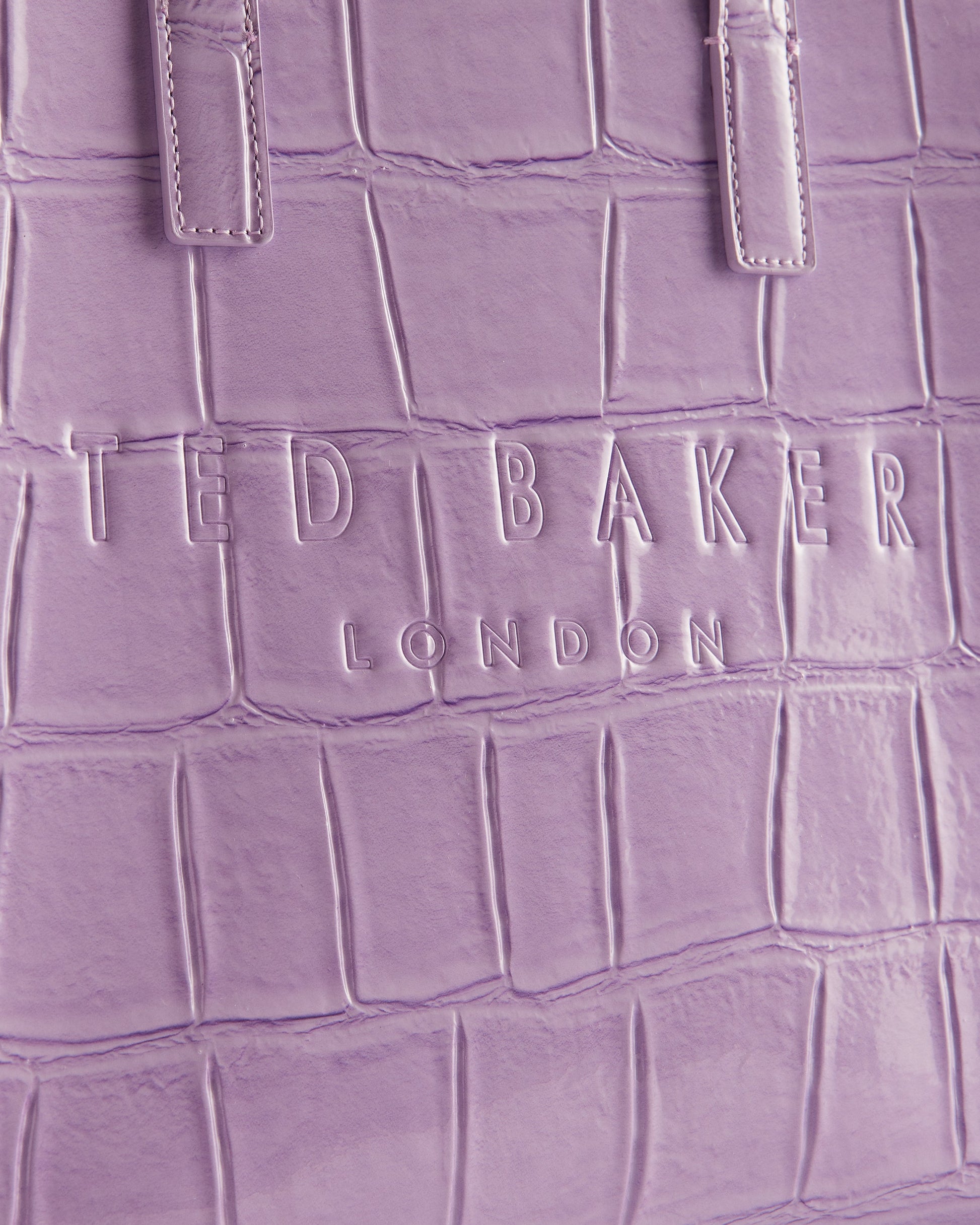 Women's Reptcon-Croc Effect Small Icon Bag Lilac Ted Baker South Africa