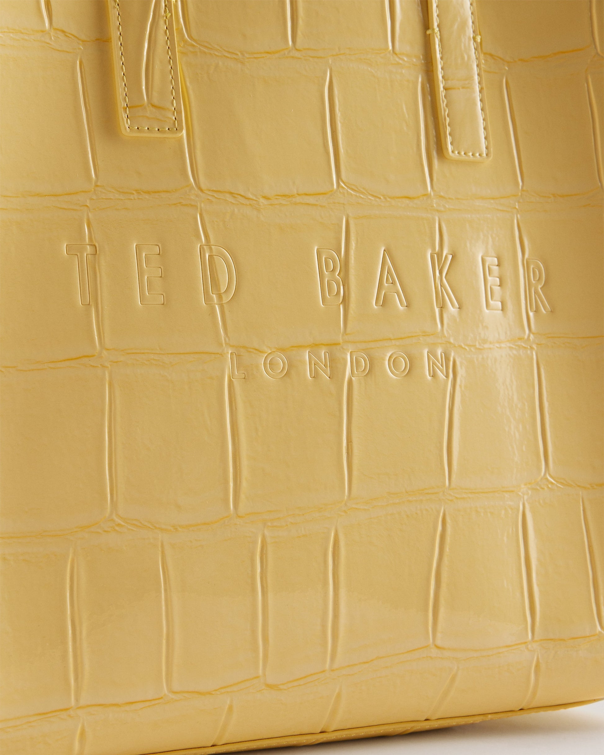 Women's Reptcon-Croc Effect Small Icon Bag Lt-Yellow Ted Baker South Africa